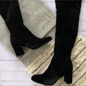 NEW Marc Fisher Velvet Heel Knee High Boots Size 7